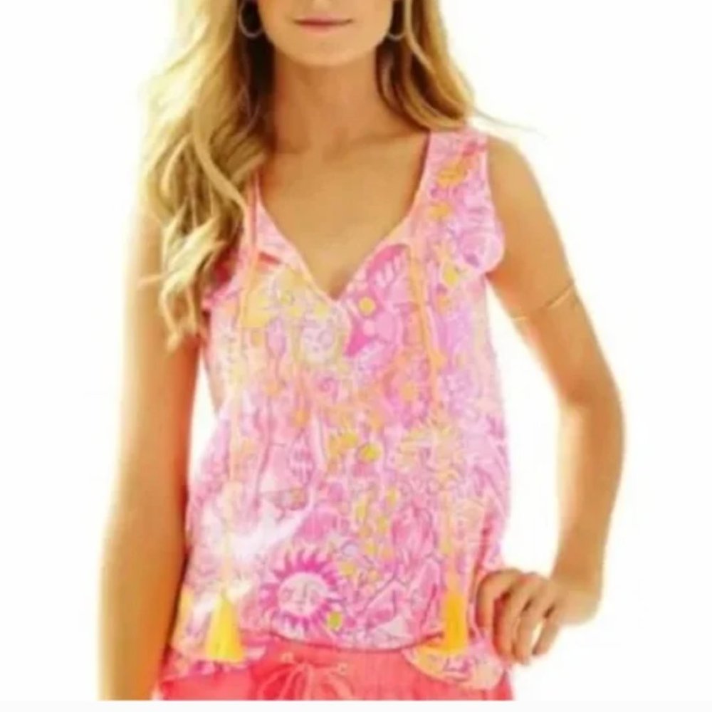 NEW WITH TAGS- Lilly Pulitzer Lauren Top More Kinis in the Keys Size S